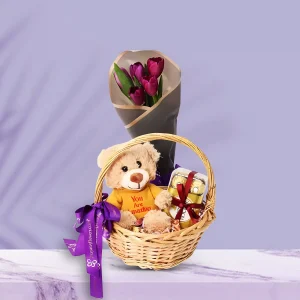 Amazing Choco Floral Gift Basket