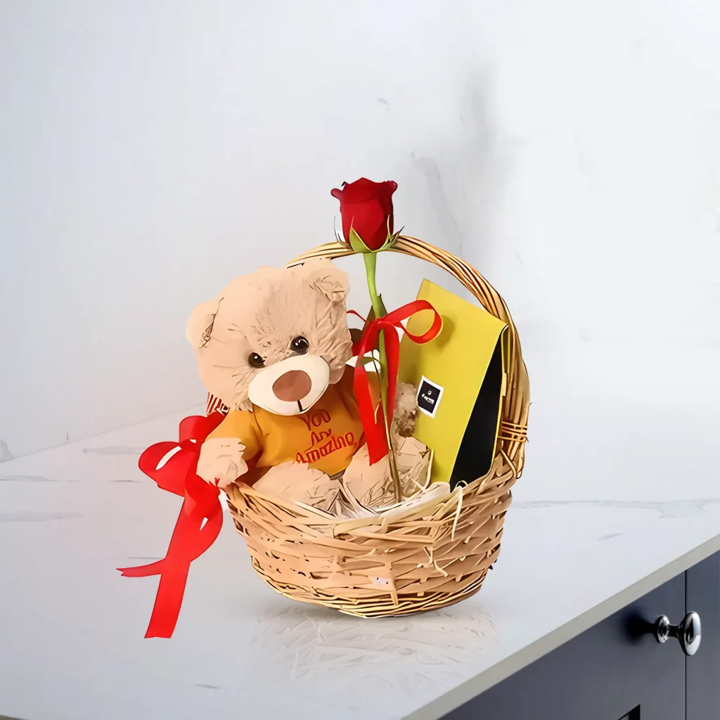 Cute Love Gift Basket happy shop