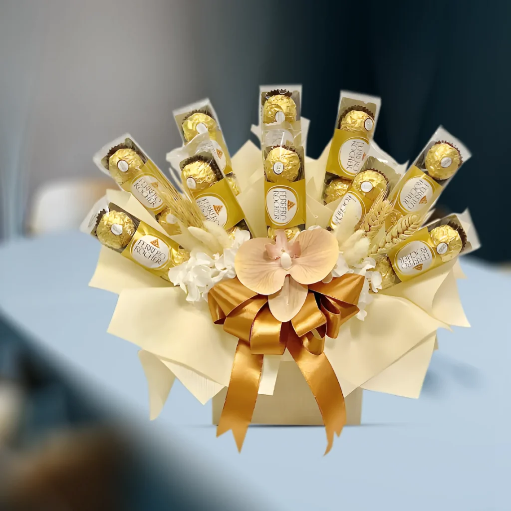 Golden Ferrero Bouquet