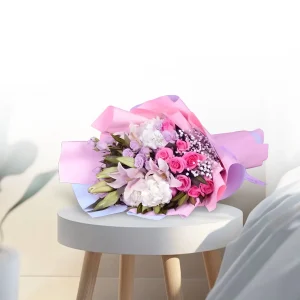 Lady in Town 17 Flower Bouquet Gift happy shop