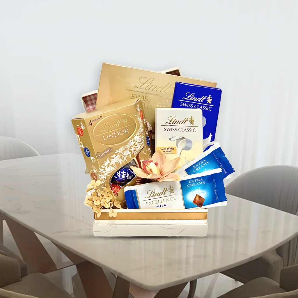 Lindt Treats birtday gift box in Dubai, happay shop