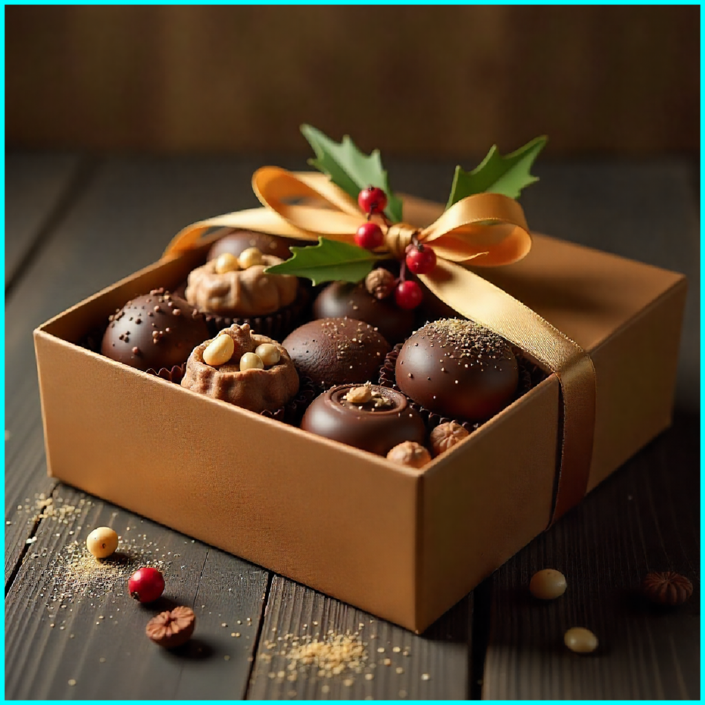 Classic gourmet chocolate with nuts and festive presentation in UAE