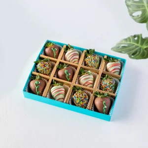 Luxury chocolate strawberry gift box