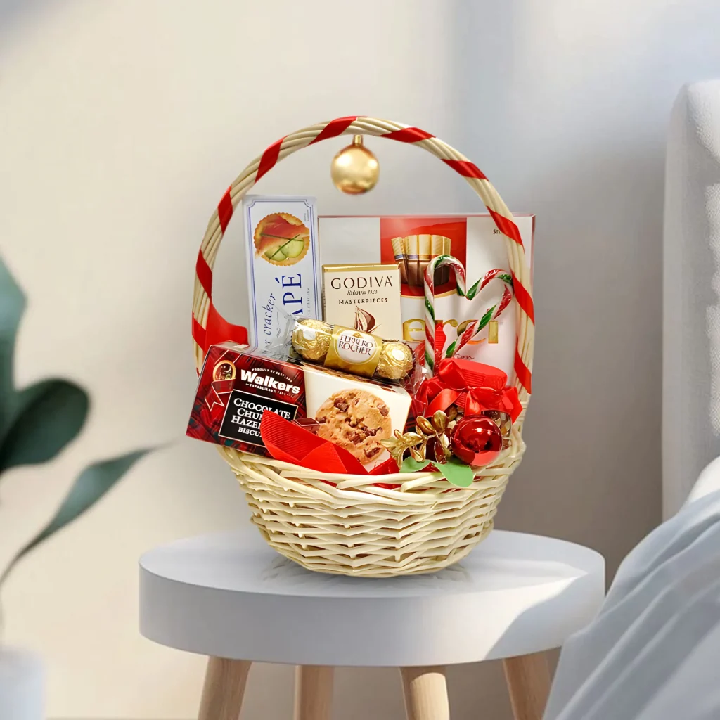 Christmas Wonderland Gift Box with Chocolates, Crackers & Holiday Décor UAE