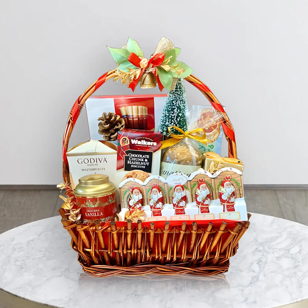Office Appreciation Gift hamper with chocolates, biscuits & Panettone