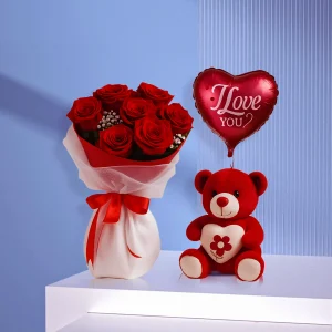 Love Red Combo - Flower Gifts dubai