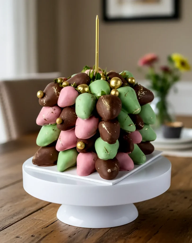 64 Chocolate Strawberries Cube birthday gift
