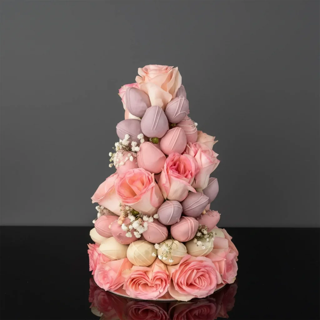 chocolate-strawberries-roses-tower-dubai
