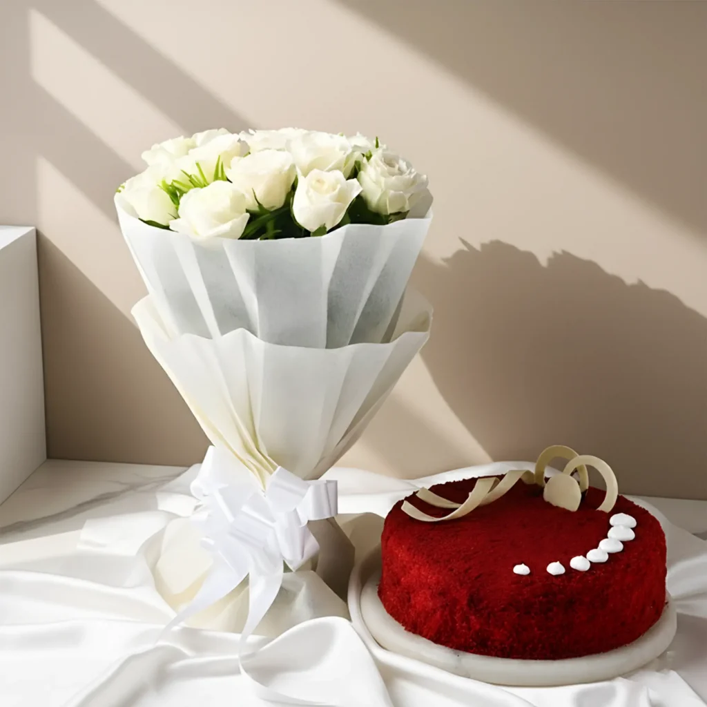 Classy Red Velvet Cake Combo