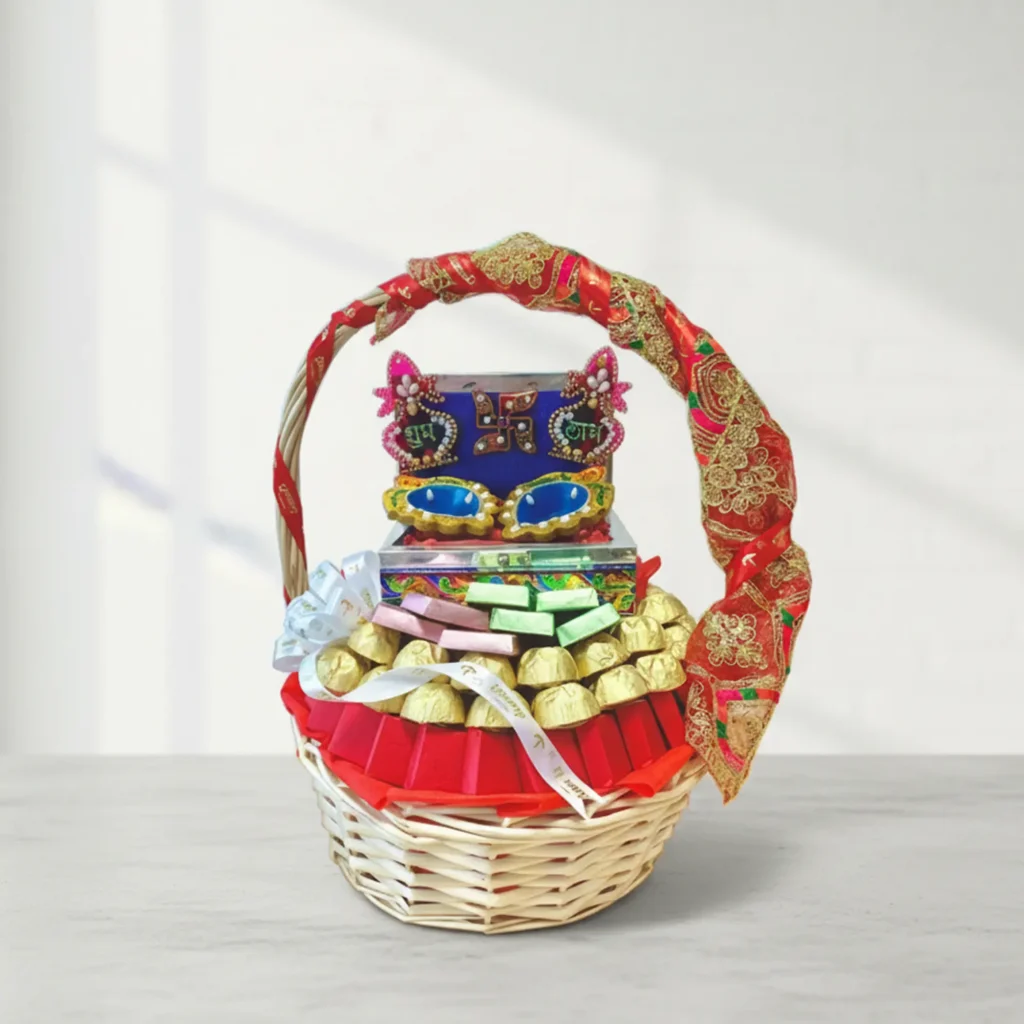 Diwali Surprise Gift with Belgian Chocolates Diyas & Decorations UAE