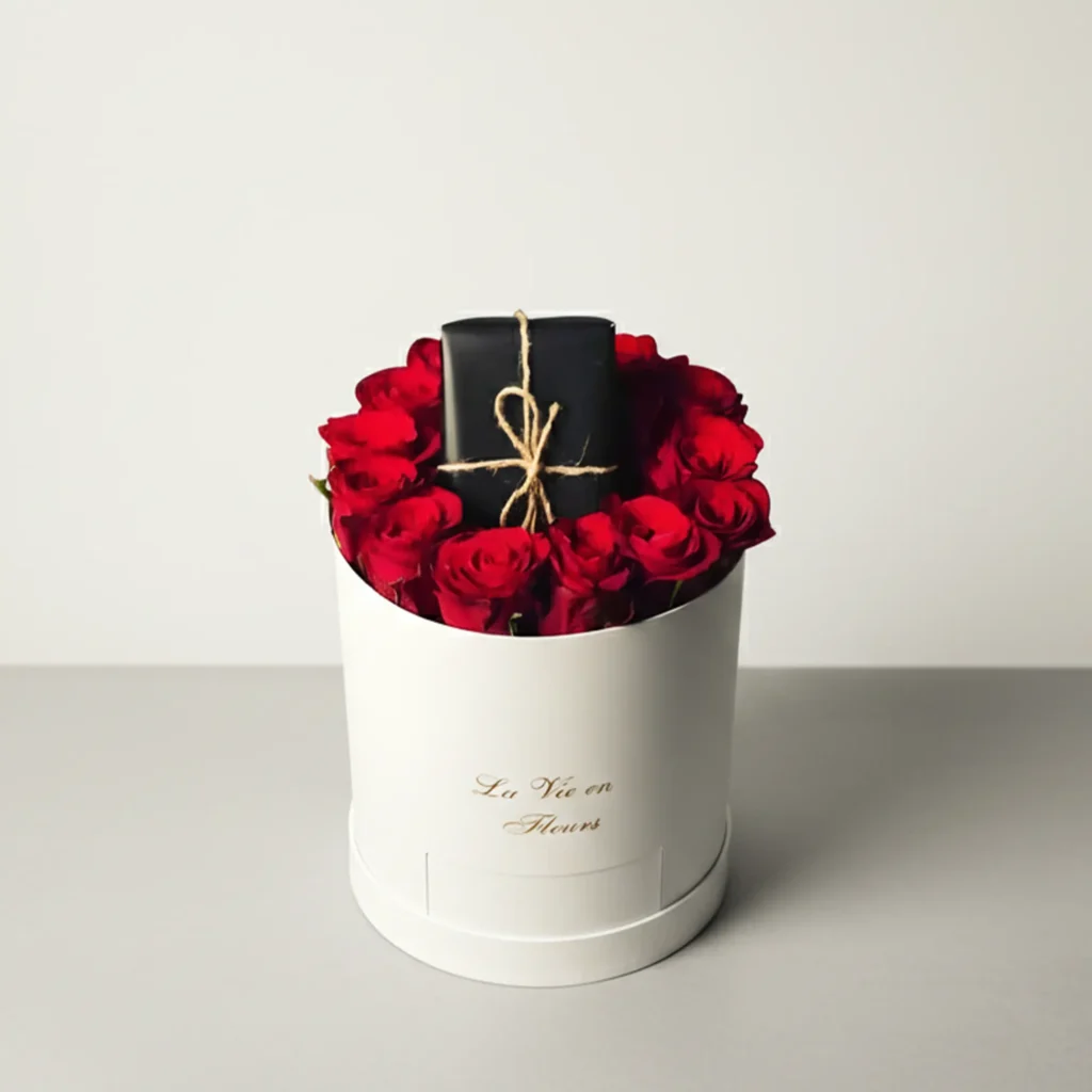 Flower & Belgium Chocolate Gift Hamper (1)