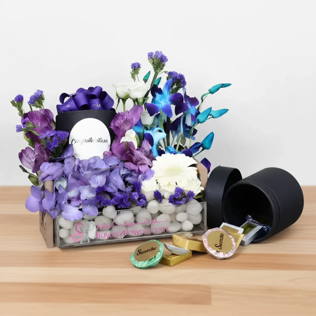Flowers and Chocolates for Congratulations