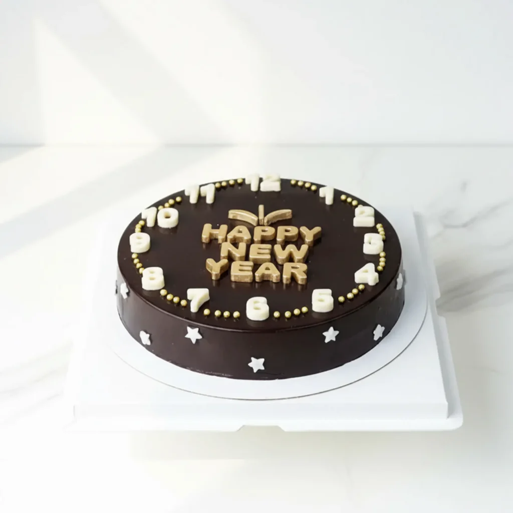 Happy New Year Cake with Chocolate