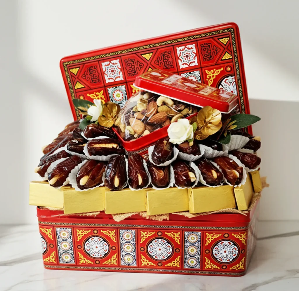 Iftar Treats Gift Box in Dubai to use as Ramadan Haper or Ramadan Gift Baskets in UAE