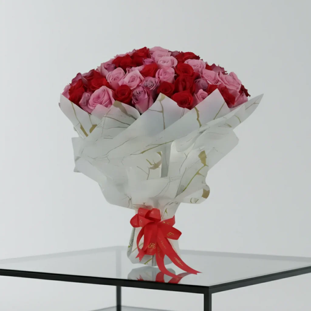 Lady Luck 101 Roses Bouquet – Luxury New Year Flower Gift in Dubai UAE
