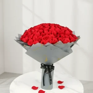 Love Story 151 Red Roses Bouquet – Luxury New Year Flower Gift Dubai UAE
