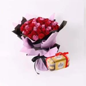 Queen Bouquet and Ferrero Rocher 200gm