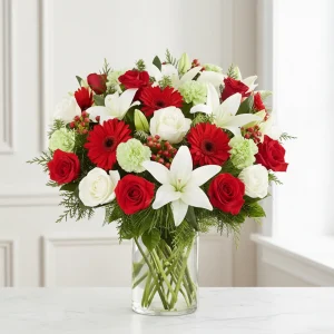 Wonderful Wishes Flowers Arrangement in Dubai UAE – Luxury New Year Flower Bouquet