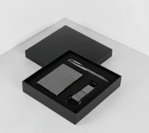 Giftology 3-in-1 Executive Gift Set: Pen, Card Holder & Keychain
