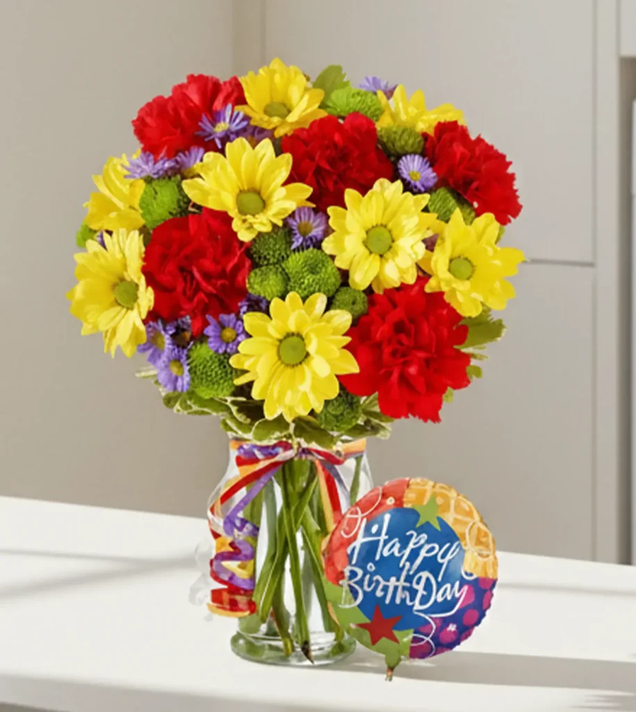 Sunshine Birthday Bloom & Balloon