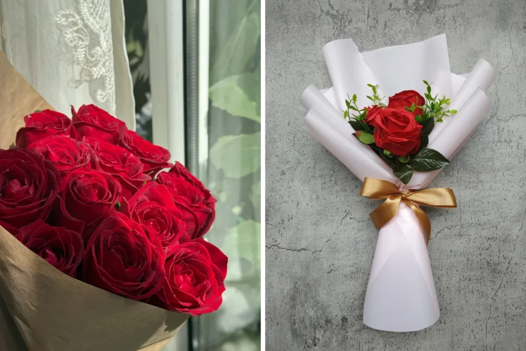7 Beautiful Red Flower Bouquet In Dubai