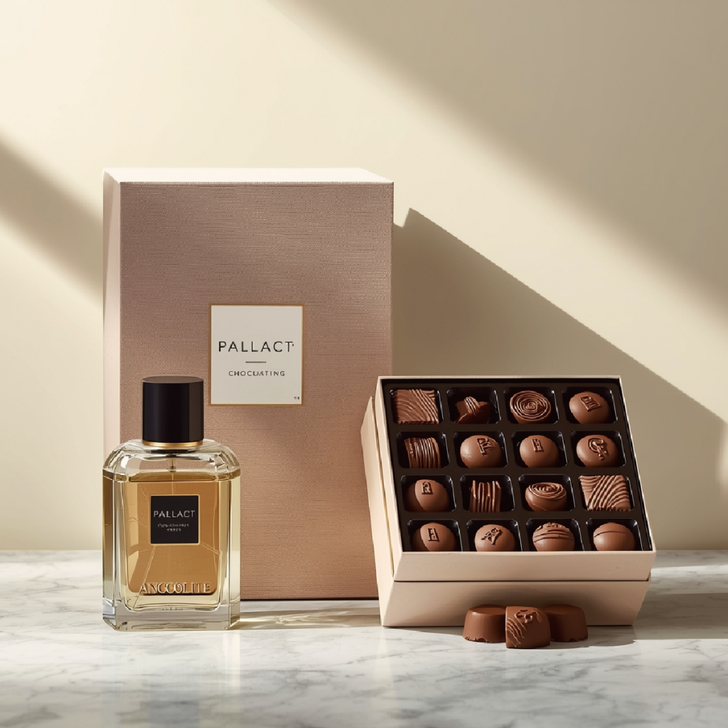 Designer perfume gift ideas for women in Dubai paired with luxury chocolate hampers